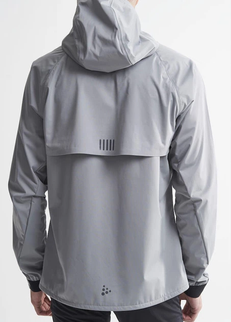 Спортивная куртка для бега мужская водойстойкая с капюшоном CRAFT Hydro Jacket 1907692-935000 Monument XL - изображение 2