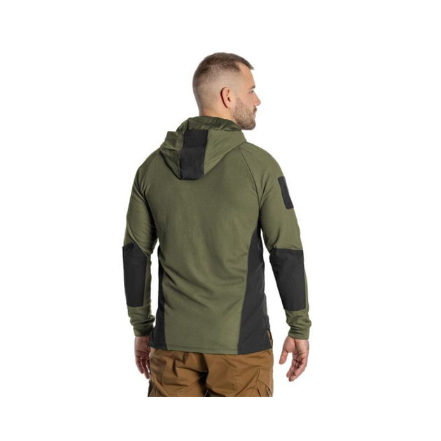 Кофта тактическая Helikon-Tex RANGE HOODIE - TopCool L Чорний-Оливковий - изображение 2