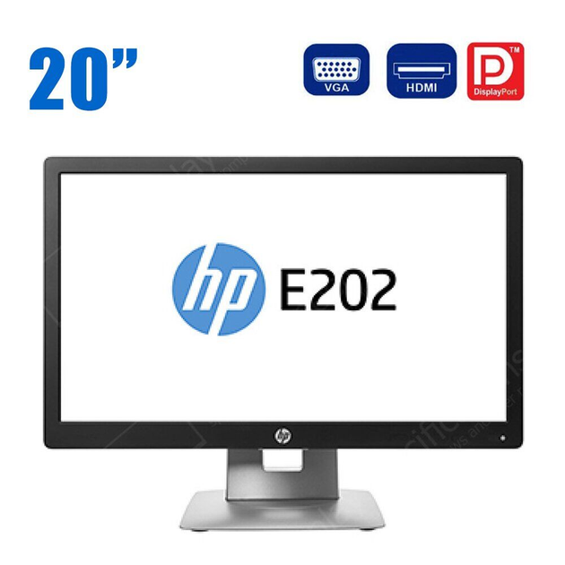 Монитор HP EliteDisplay E202 / 20" (1600x900) IPS / VGA, HDMI, DisplayPort, USB-Hub б/у - изображение 1
