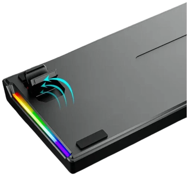 Ігрова механічна клавіатура Leaven K620 з Підсвіткою RGB Hot Swap Чорна - Фото 2 Ігрова механічна клавіатура Leaven K620 з Підсвіткою RGB Hot Swap Чорна - зображення 2