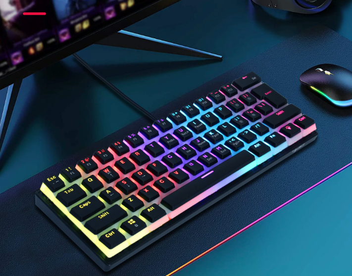 Механическая клавиатура с пудинг кейкапами PBT Pudding Keycaps