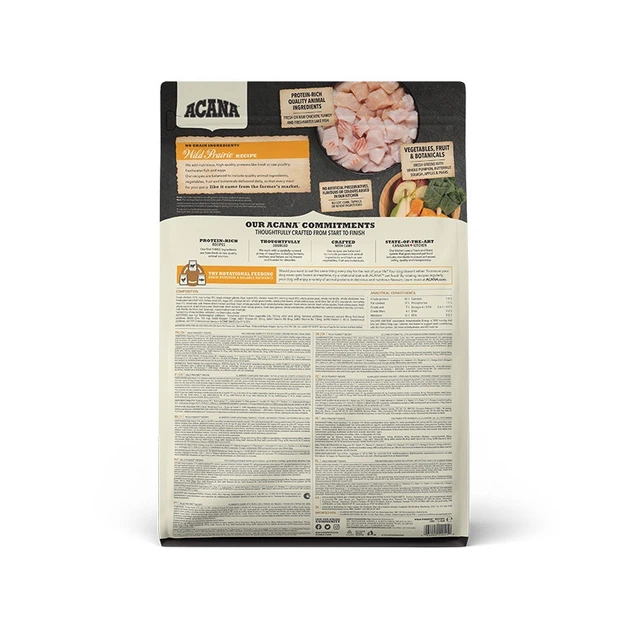 Корм Acana Wild Prairie Dog Recipe сухой с птицей для собак всех возрастов 2 кг - Фото 3 Корм Acana Wild Prairie Dog Recipe сухой с птицей для собак всех возрастов 2 кг - изображение 3