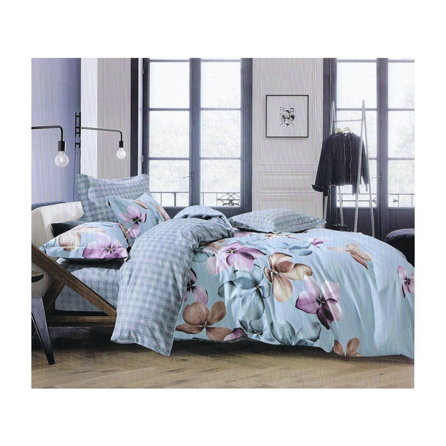 Постельное белье ШЕМ Royal Satin голубая фиалка евро 220 х 200 (евро RS ...