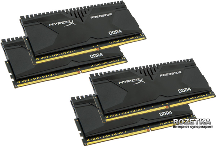 Оперативная память Kingston DDR4-3000 16384MB PC4-24000 (Kit of 4x4096 ...