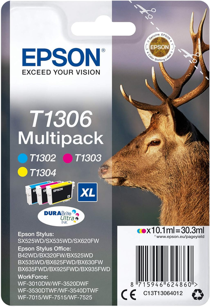 Tusz do drukarek Epson T1306 Color 30.3 ml (C13T13064022) - obraz 1