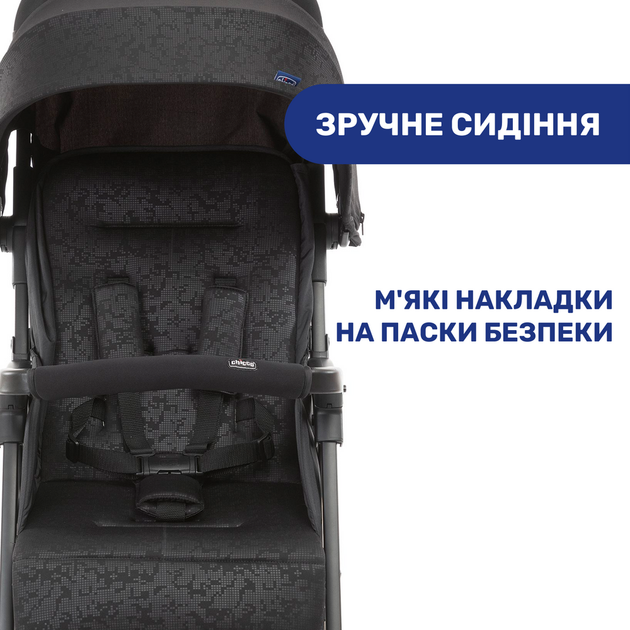 Коляска прогулочная облегченная Chicco Ohlala 3, черная - изображение 2