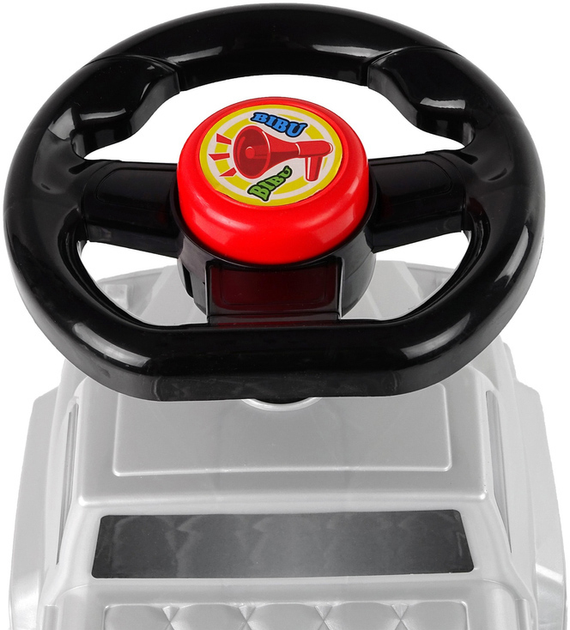 Jeździk samochód LEAN Toys QX-5500-2 11740 z klaksonem i oparciem Srebrny (5905214973797) - obraz 5