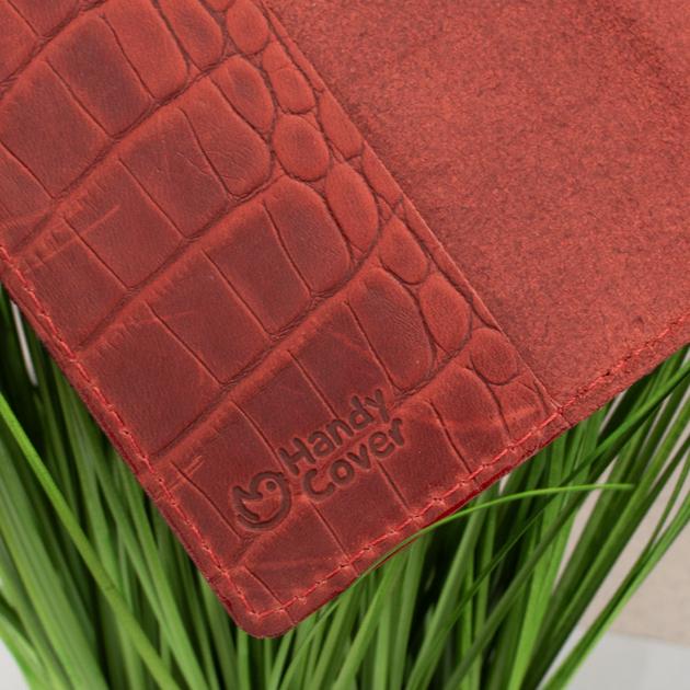 Обложка на паспорт, загранпаспорт кожаная Handycover 0054 красная рептилия - Фото 4 Обложка на паспорт, загранпаспорт кожаная Handycover 0054 красная рептилия - изображение 4