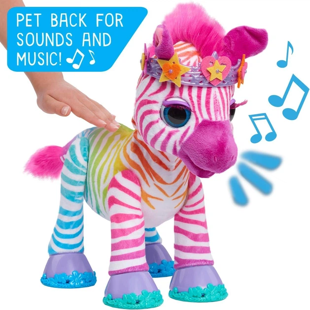 Интерактивная игрушка furReal Zenya My Rainbow Zebra Моя Радужная Зебра Женя (28117) - изображение 4