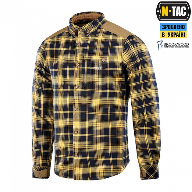 Рубашка M-Tac Redneck Shirt Navy Blue/Yellow Размер S/L - изображение 1