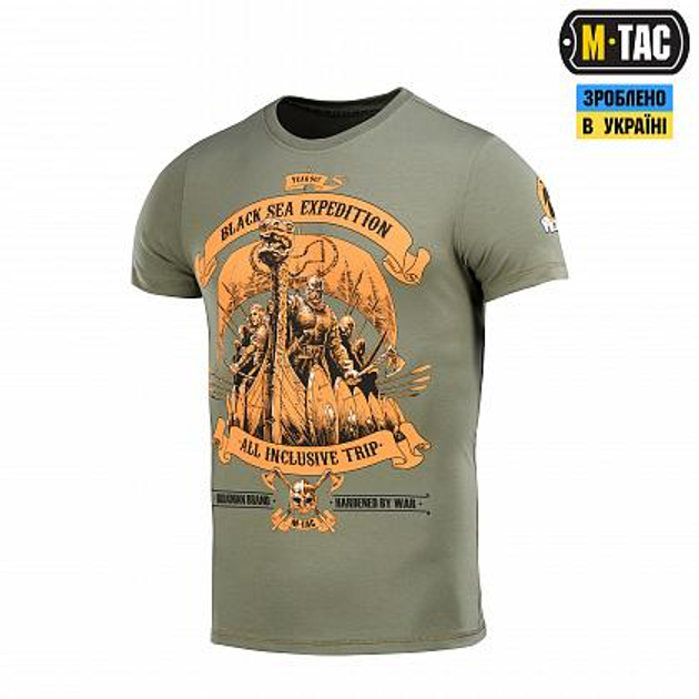 Футболка M-Tac Black Sea Expedition Light Olive Розмір L - зображення 1