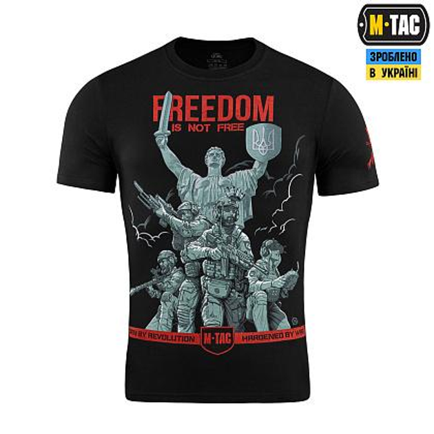 Футболка M-Tac Freedom Black Розмір 2XL - зображення 1