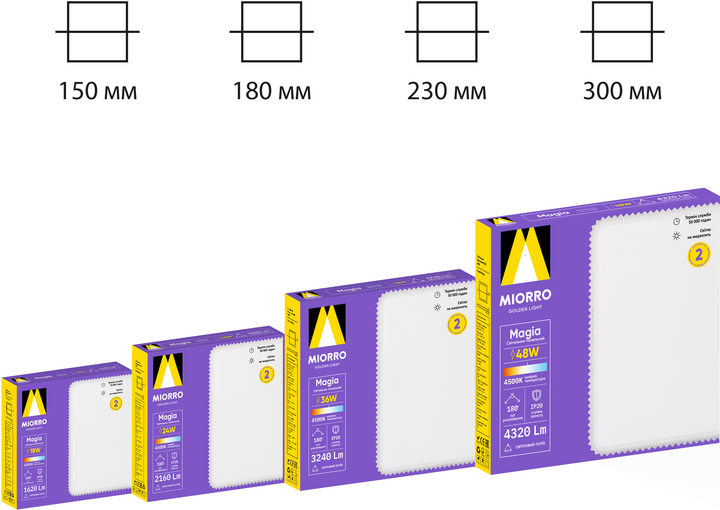 Стельовий світильник Miorro Magia 36W 3240lm 4500К (51-312-007) - зображення 4