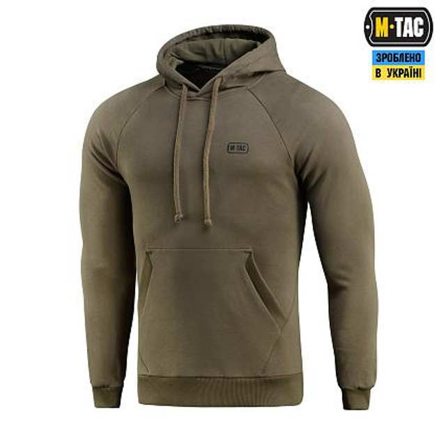 Кофта M-Tac Hoodie Cotton Raglan Hard Dark Olive Размер L - изображение 1