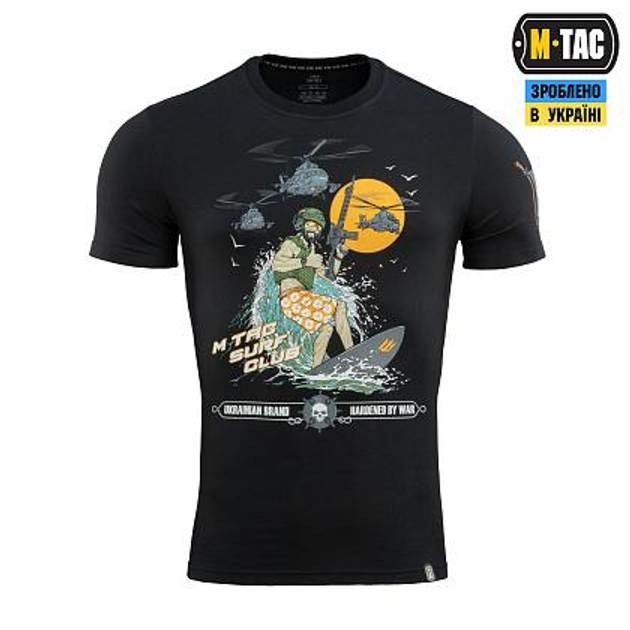 Футболка M-Tac Surf Club Black Розмір L - зображення 1