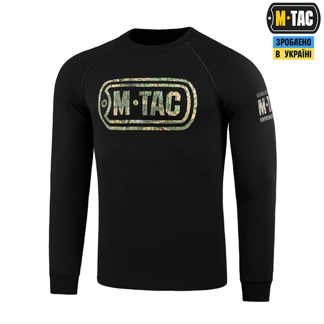 Реглан M-Tac Logo Black Розмір XS - зображення 1