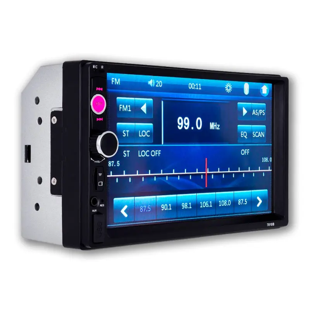 Автомагнитола 2DIN Podofo 7010B Сенсорный экран/ Bluetooth/ AUX/ USB/ MP5 /Mirror Link - изображение 4