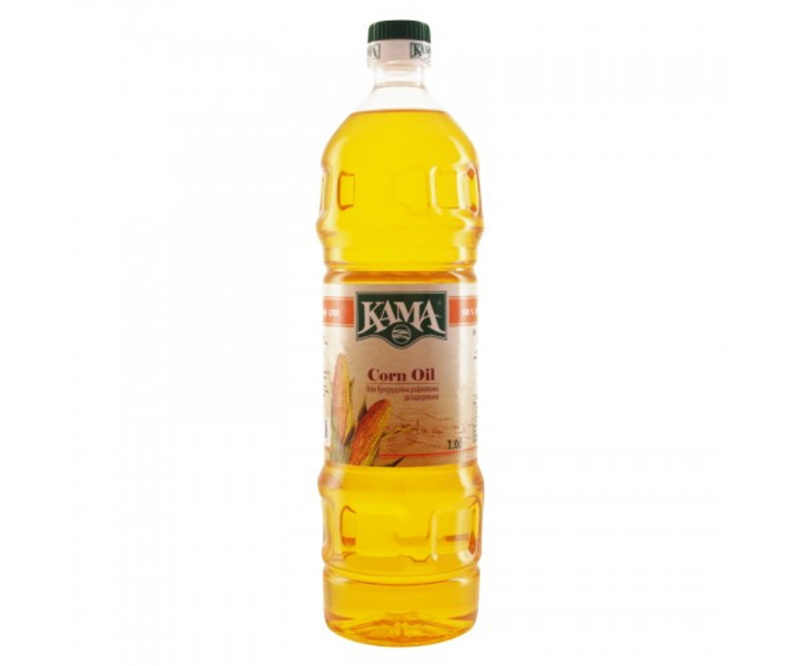 Масло кукурузное рафинированное дезодорированное Кама 1.0 л – купить в ...