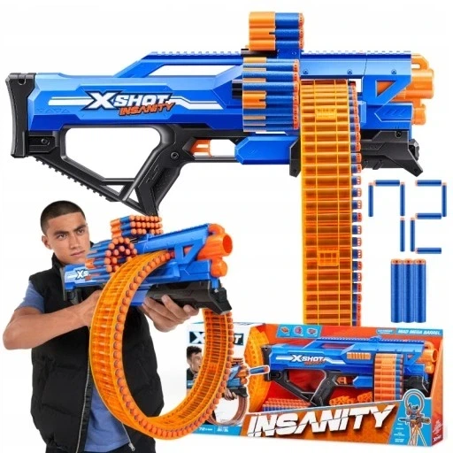 X-shot Insanity Mad Mega 36609 Zuru пускова установка Borrel Gun +