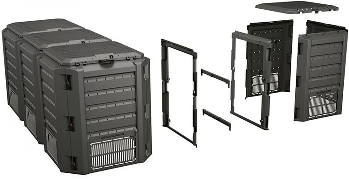 Модуль для компосту Prosperplast Module Compogreen 1200 л IKLM1200C-S411 чорний - изображение 2
