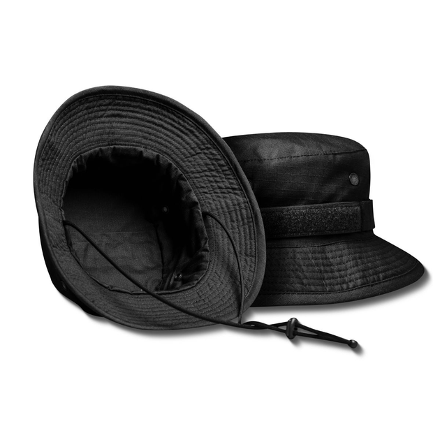 Панама тактична Combat Ukrarmor Hat (TDU Ripstop). Колір Чорний L/XL - зображення 2