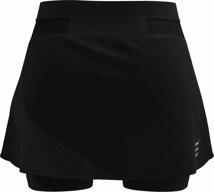 Вільна жіноча спідниця для бігу Compressport Performance Skirt W, Black, M - Фото 6 Вільна жіноча спідниця для бігу Compressport Performance Skirt W, Black, M - изображение 6