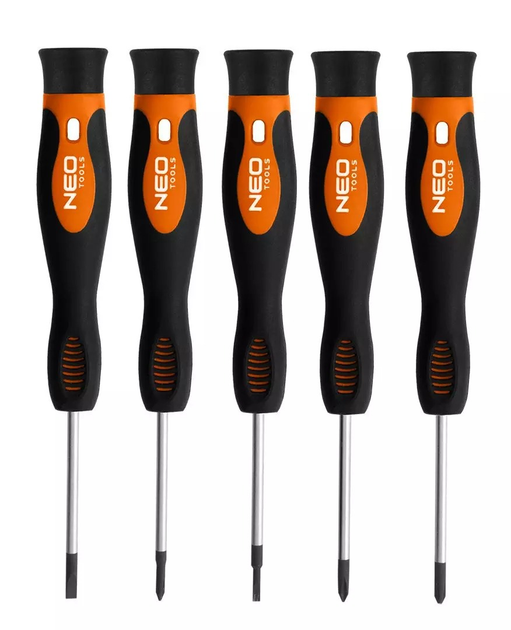 Набір викруток NEO Tools PZ, TX, прецизійні 12 шт. вкладка 84-247 (5907558424447) - зображення 3