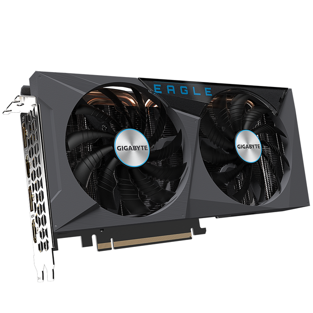 Відеокарта дискретна Gigabyte GV-N3060EAGLE OC-12GD rev.2.0 RTX 3060/15000МГц - зображення 2