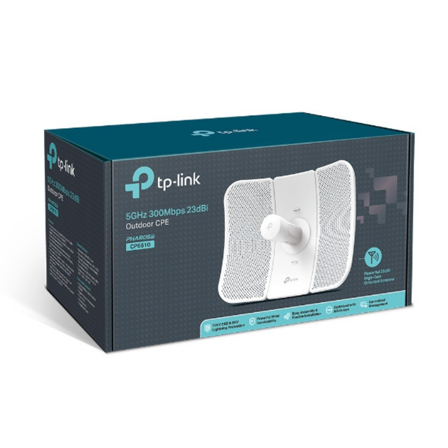Точка доступу TP-Link Pharos CPE610 зовнішня 300Мбіт/с - Фото 4 Точка доступу TP-Link Pharos CPE610 зовнішня 300Мбіт/с - изображение 4