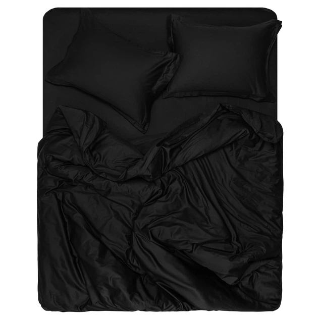 Простирадло ARDESTO Mix&Match Premium 180х240см сатин / півтораспальне євро Чорний (ART1824FSL) - изображение 4
