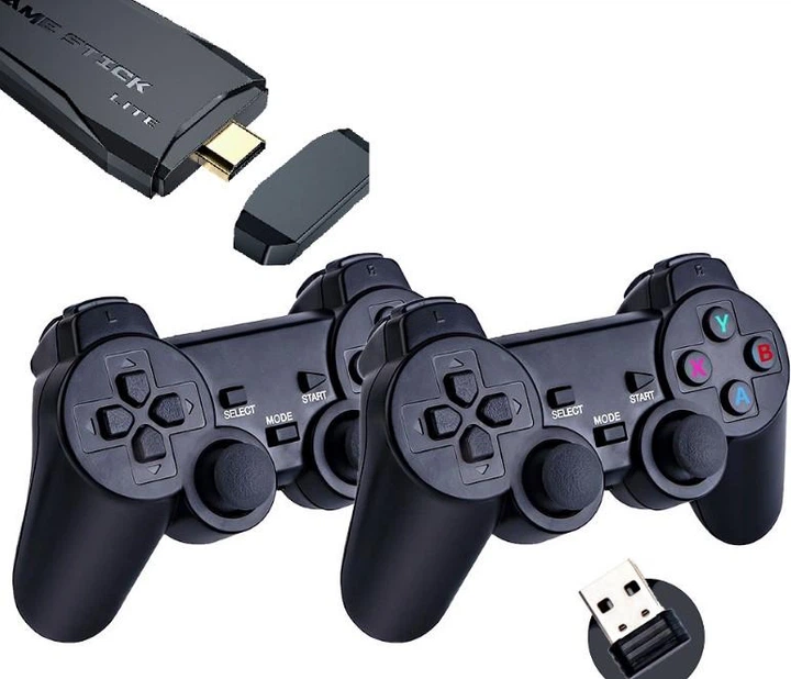 Игровая приставка HDMI Game Stick Lite M8 64 Gb 4K Ultra HD с беспроводными джойстиками 10000 игр - изображение 7