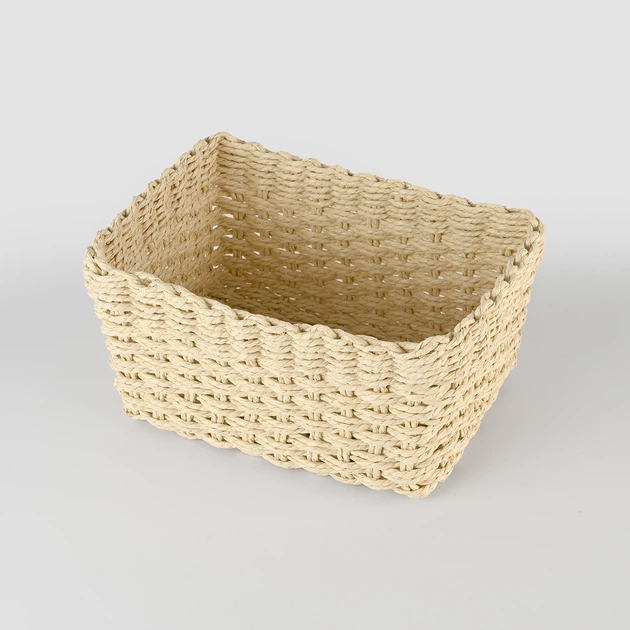 Кошик МВМ MY HOME плетений 13х19х25 cм Бежевий (TH-34 M BEIGE) - изображение 2
