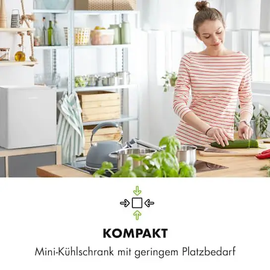 Холодильник Klarstein Snoopy Eco з морозильною камерою 41 л Білий Б/В - зображення 5