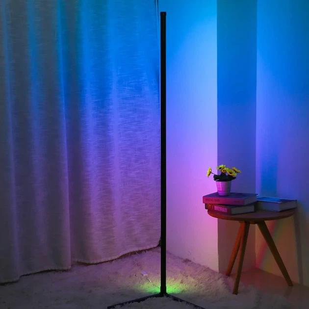 Підлогова кутова лампа-торшер RGB STAND 1.2 м з пультом керування (SH774982) - зображення 14