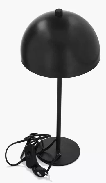 Lampa stołowa Duka Skadi stalowa 40 cm Czarna (5904422217556) - obraz 3