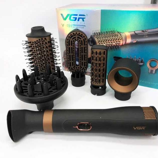 Стайлер для волос VGR V-491 / завивка / укладка / 6в1 / 1000W - Фото 8 Стайлер для волос VGR V-491 / завивка / укладка / 6в1 / 1000W - изображение 8
