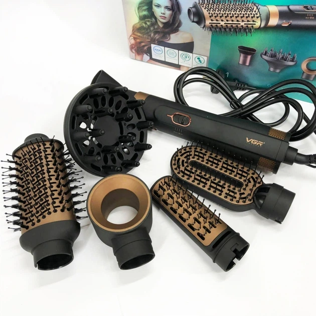 Стайлер для волос VGR V-491 / завивка / укладка / 6в1 / 1000W - Фото 10 Стайлер для волос VGR V-491 / завивка / укладка / 6в1 / 1000W - изображение 10