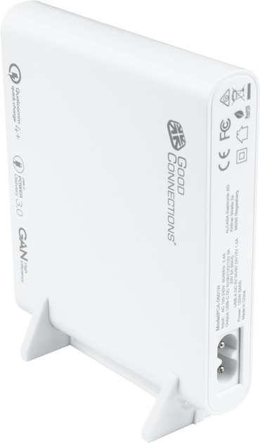 Ładowarka sieciowa Good Connections 2 x USB-C/2 x USB-A 120W White (PCA-D001W) - obraz 4