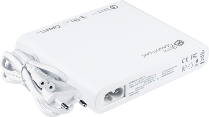 Ładowarka sieciowa Good Connections 2 x USB-C/2 x USB-A 120W White (PCA-D001W) - obraz 5