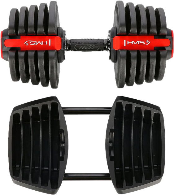 Набір регульованих гантелей HMS PRO SET SGR40 2 в 1 43.5 кг (5907695553581) - зображення 4