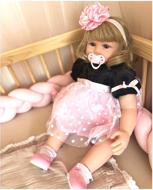 Lalka Bobas Woopie Baby Dolls Hiszpanka Eliana 57 cm (5906280650551) - obraz 9