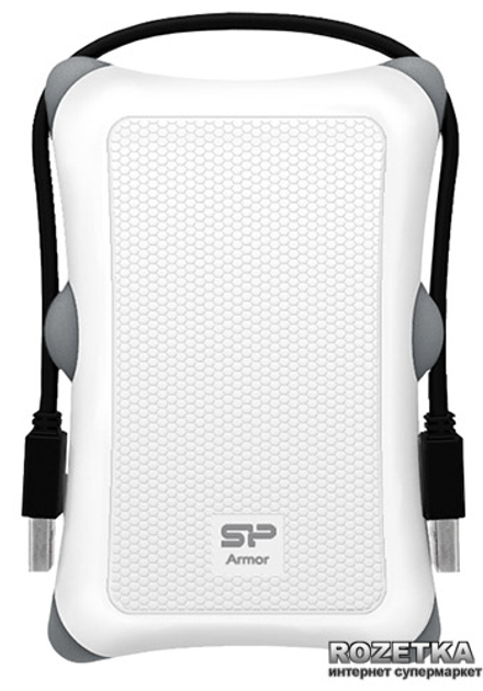 Жорсткий диск Silicon Power Armor A30 2TB SP020TBPHDA30S3W 2.5 USB 3.0 External White - зображення 1
