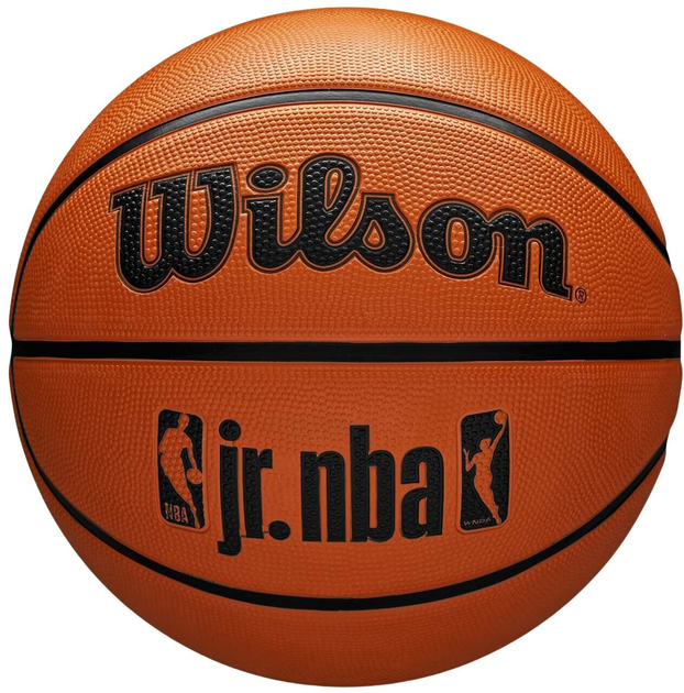 Piłka koszykowa Wilson WZ3013001XB6 JR NBA Fam Logo pomarańczowa (0097512653435) - obraz 1