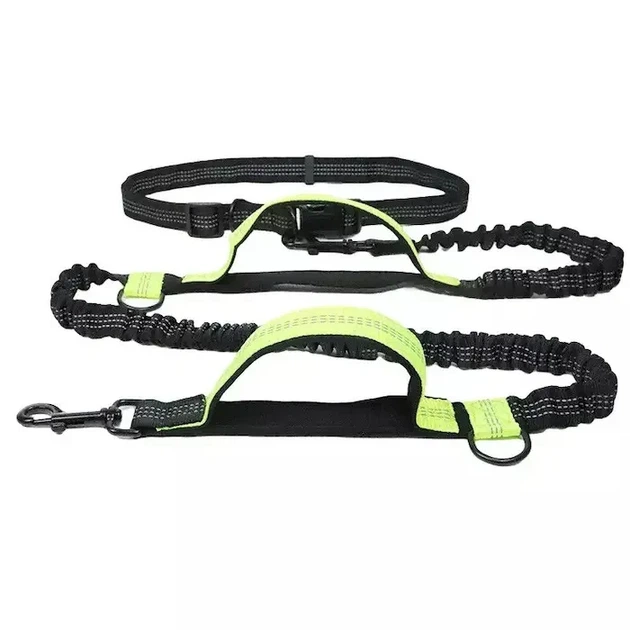 Поводок-пояс для собак Harness 160-260см, поводок для бега с собакой, Зеленый (176-GREEN) - Фото 3 Поводок-пояс для собак Harness 160-260см, поводок для бега с собакой, Зеленый (176-GREEN) - изображение 3