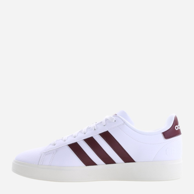 Tenisówki męskie z eko skóry adidas Grand Court 2.0 HP2534 41.5 Biały/Bordowy (4066746618356) - obraz 2