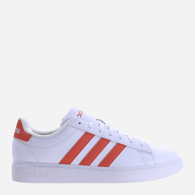 Tenisówki męskie z eko skóry adidas Grand Court 2.0 ID2948 42 Biały/Pomarańczowy (4066764253485) - obraz 1