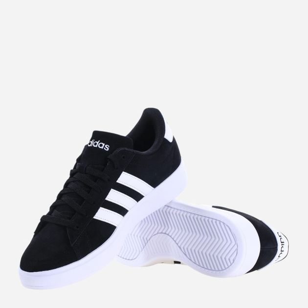 Sneakersy męskie skórzane adidas Grand Court 2.0 ID2963 40 Czarny/Perłowy (4066764100444) - obraz 4