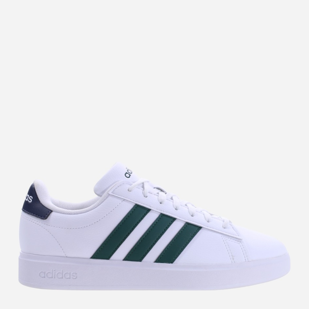 Tenisówki męskie z eko skóry adidas Grand Court 2.0 ID4465 42 Biały/Ciemnozielony (4066755581306) - obraz 1