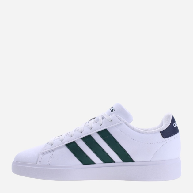 Чоловічі кеди низькі adidas Grand Court 2.0 ID4465 43.5 Білий/Темно-зелений (4066755584963) - зображення 2