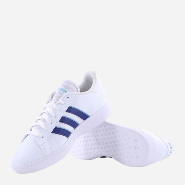 Sneakersy męskie adidas Grand Court Base 2.0 HP2578 44.5 Biały/Niebieski (4066748420148) - obraz 4